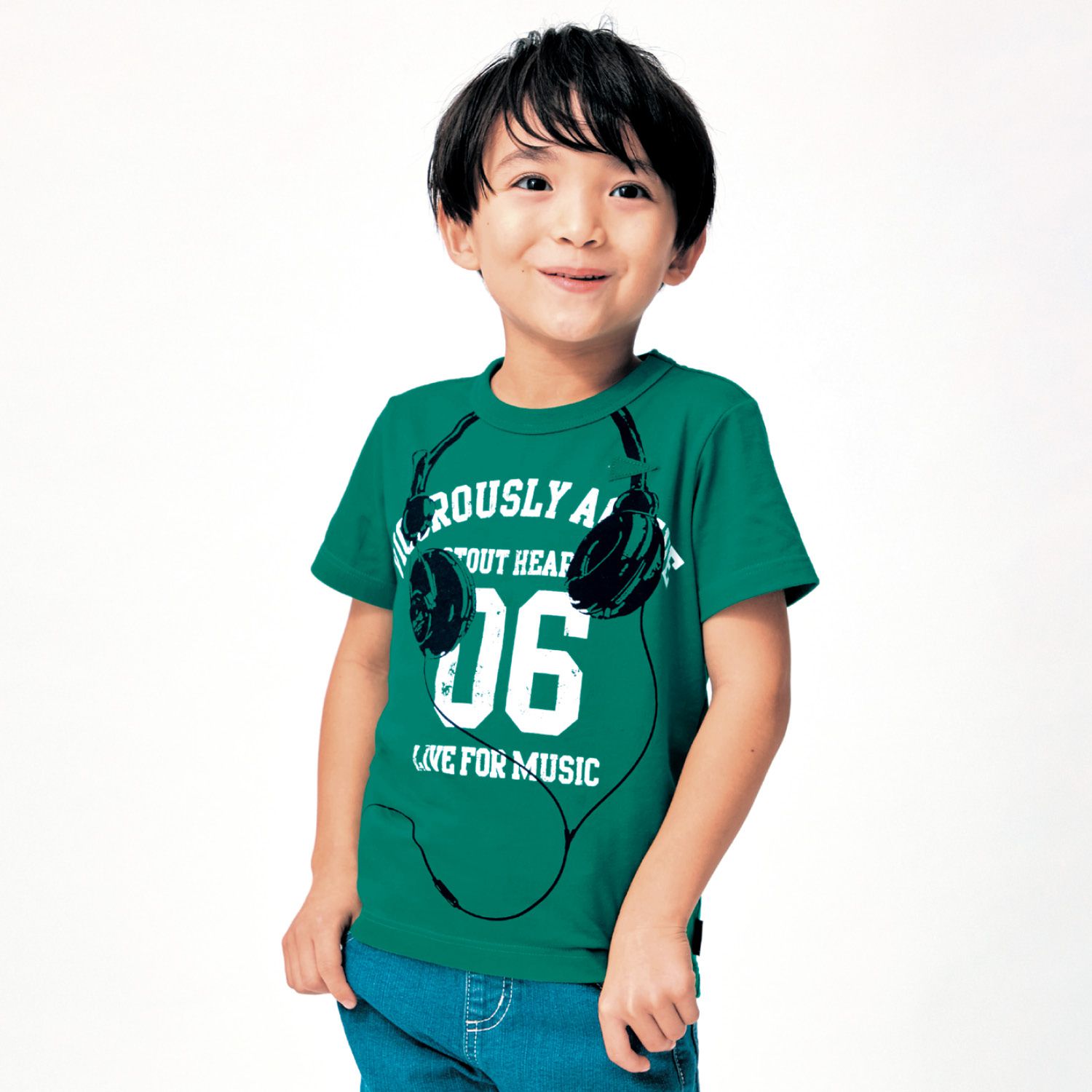 日本千趣會 - GITA 天竺棉印花短T-條紋星星-黑白