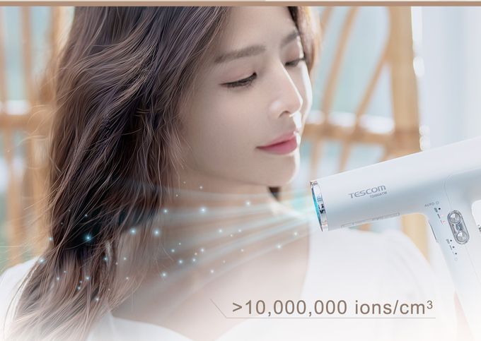 日本 TESCOM - 專業級負離子吹風機 TD880ATW-雪白色