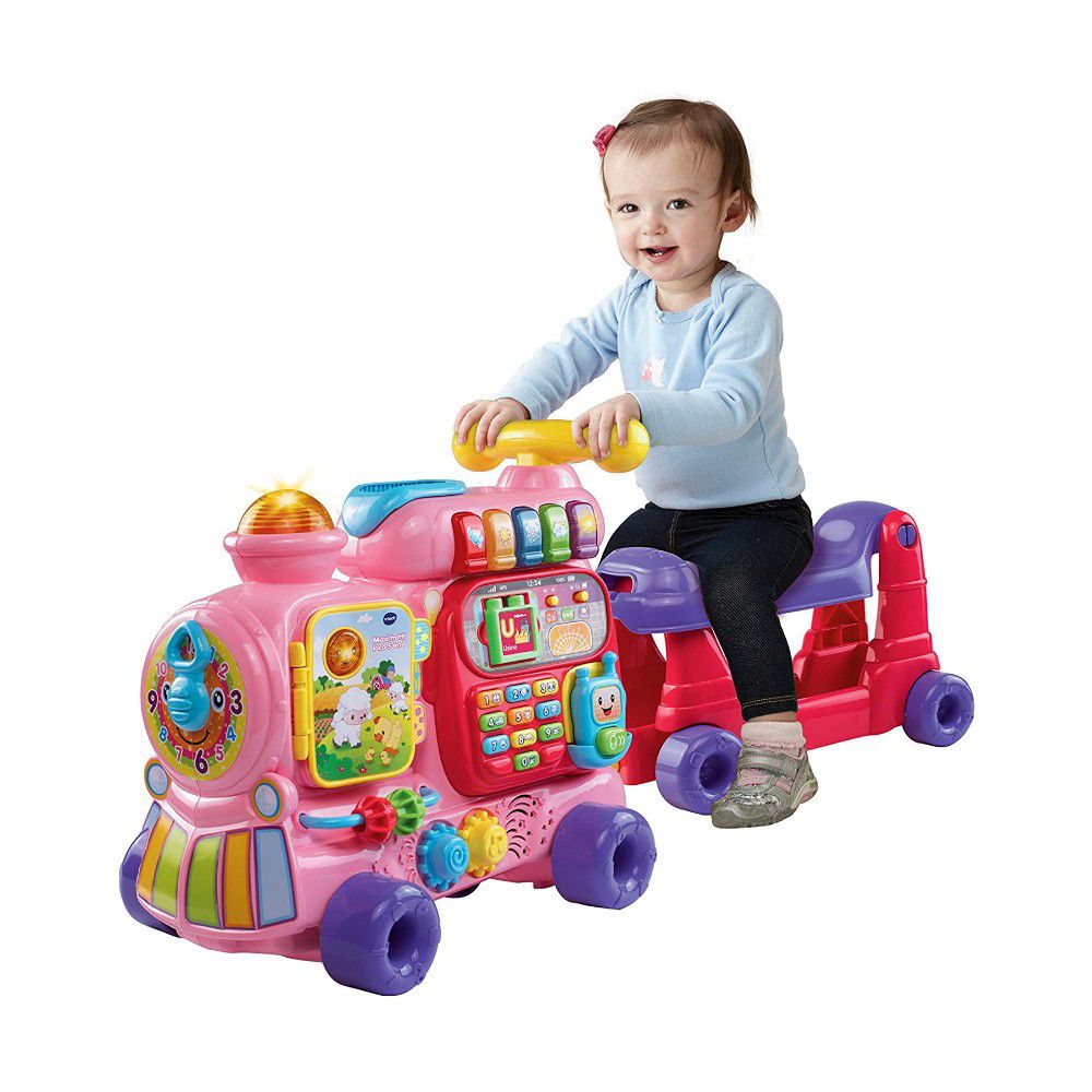 Vtech - 4合1智慧積木學習車-粉色