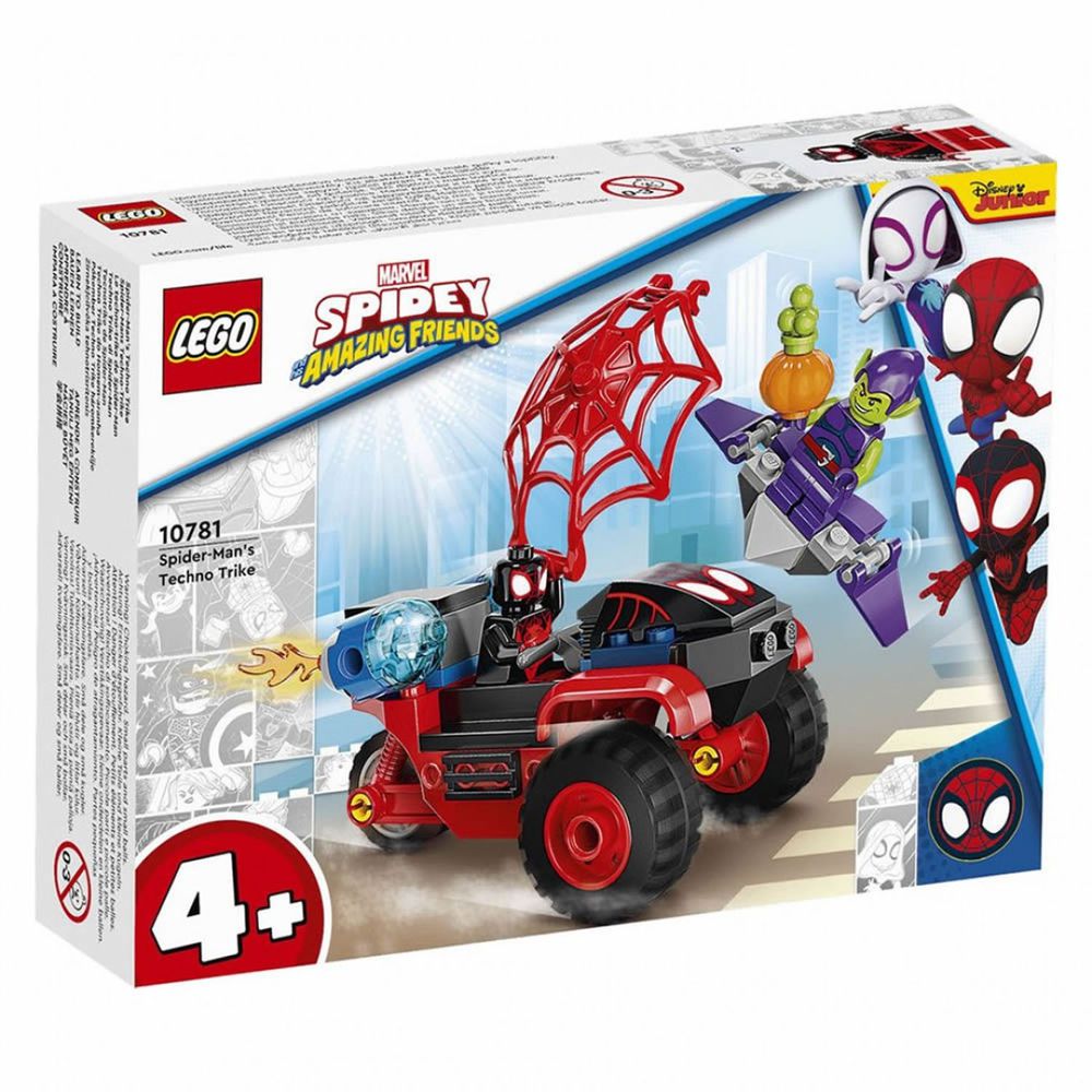 樂高積木LEGO《 LT10781 》Junior 初學級系列 - Miles Morales: Spider-Man"s Techno Trike-59pcs