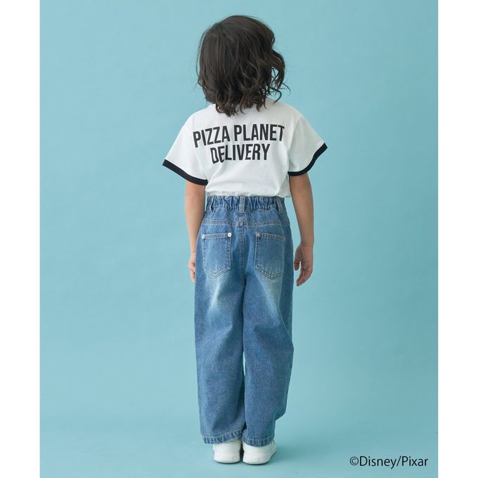 日本 b-ROOM - 聯名限定 短袖上衣-可愛三眼怪-白x紅