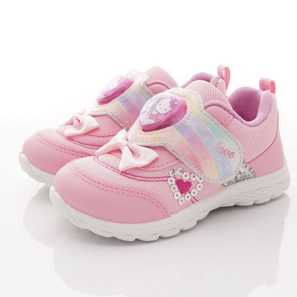 HELLO KITTY - 凱蒂貓電燈休閒運動款童鞋(中童段)-運動鞋-粉色