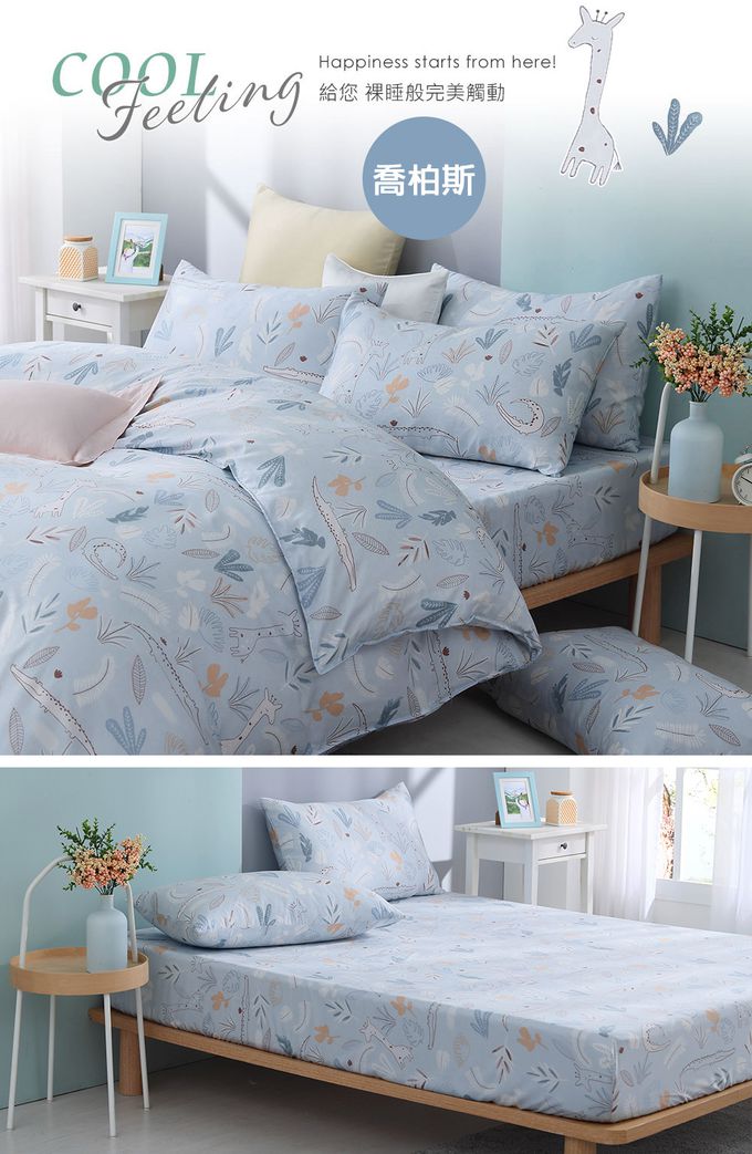 鴻宇 HongYew - 雙人特大床包枕套組 100%天絲萊賽爾-多款任選