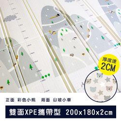 Global mat - 國民地墊-彩色山坡 (厚度2cm)-(雙面花色，共一片地墊)