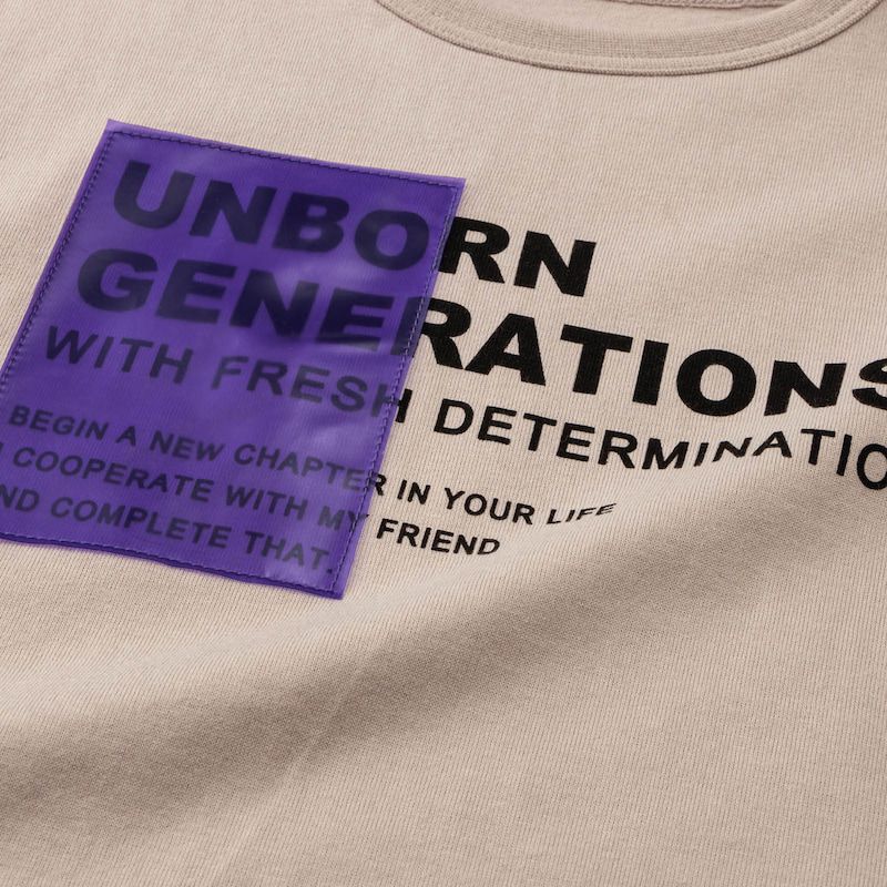 日本千趣會 - GITA 天竺棉短袖上衣-BAFF-紫x灰杏