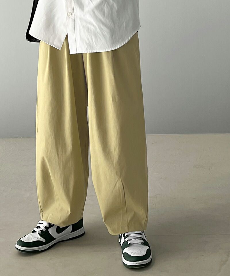 日本 Classical Elf - [日雜推薦] 美式休閒寬褲-綠黃