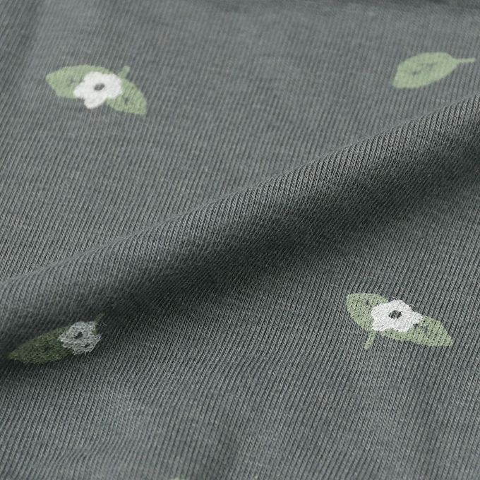 akachan honpo - 產後護理內褲腹部舒適款-小花-深灰色