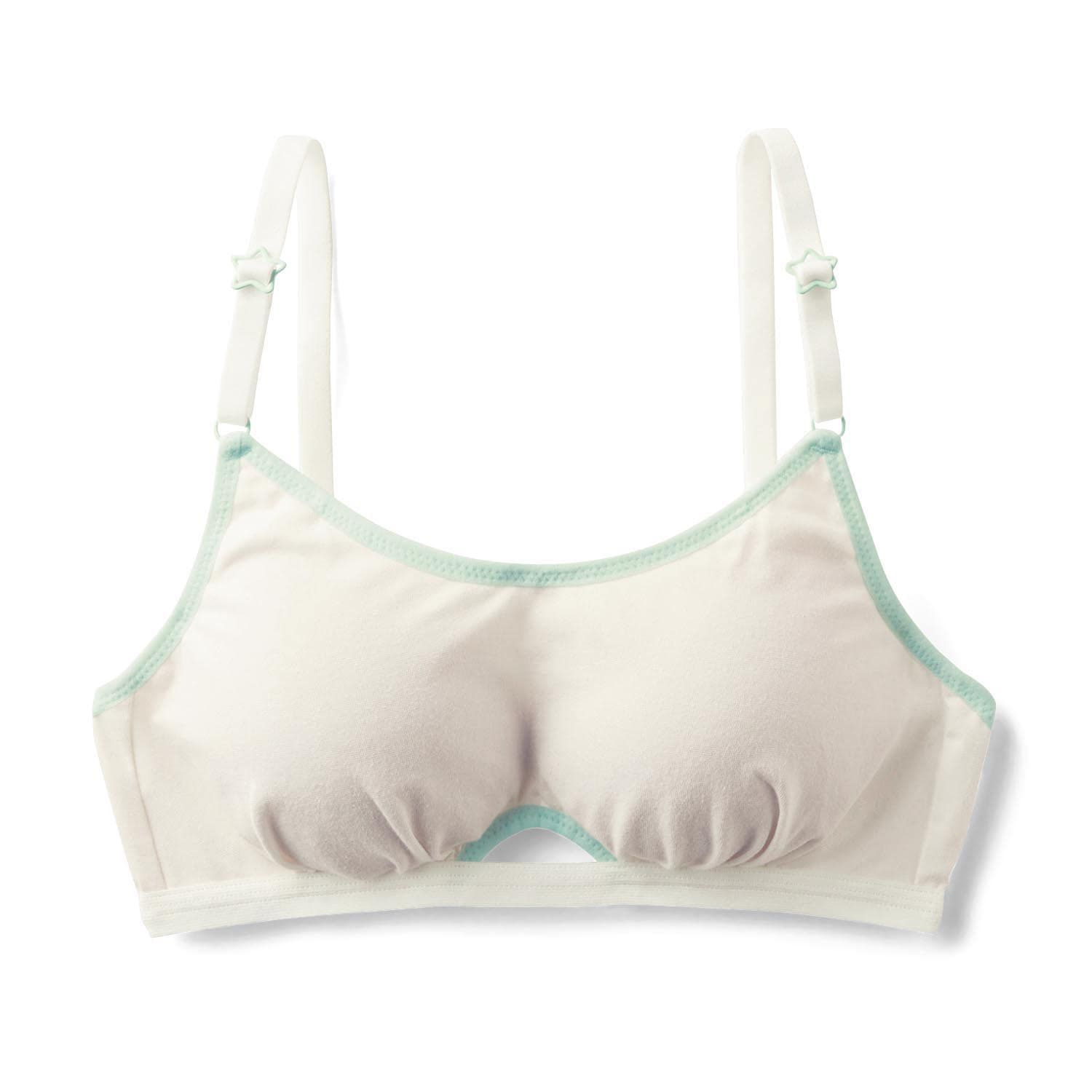 日本 Hummingchouchou - 排汗速乾 少女成長型內衣/內搭胸衣-後扣式-淺灰