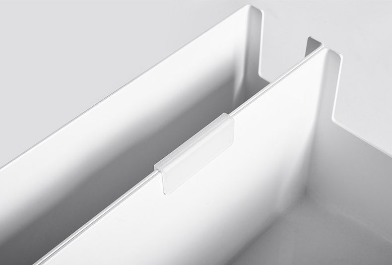 凹型多功能可堆疊收納盒-寬版大號 (14x28x15cm)-附卡扣便籤