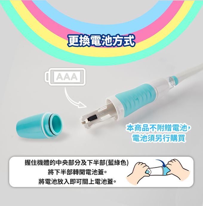 STB - 炫彩兒童360°電動牙刷-3歲以上