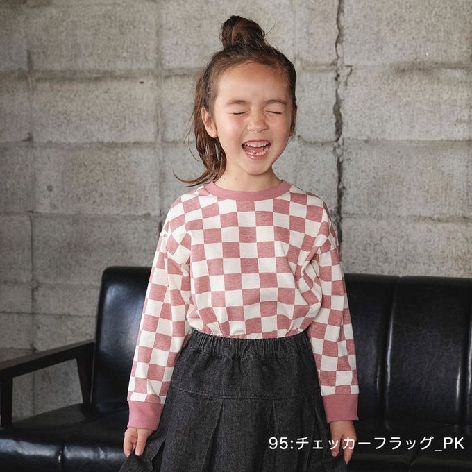 日本 BRANSHES - 100%棉 百搭印花縮口長袖上衣-出遊車車-紫