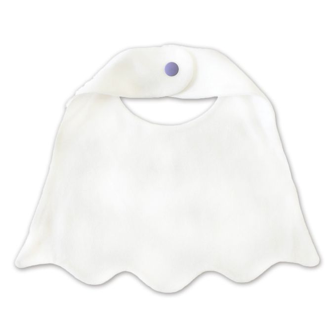 akachan honpo - 萬聖節圍兜-幽靈-米白色 (60~80cm)