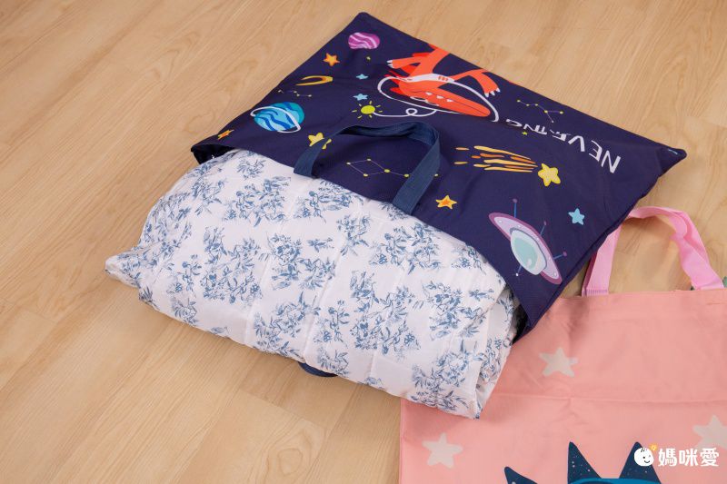 兒童睡袋收納袋-可愛兔子-薄荷綠