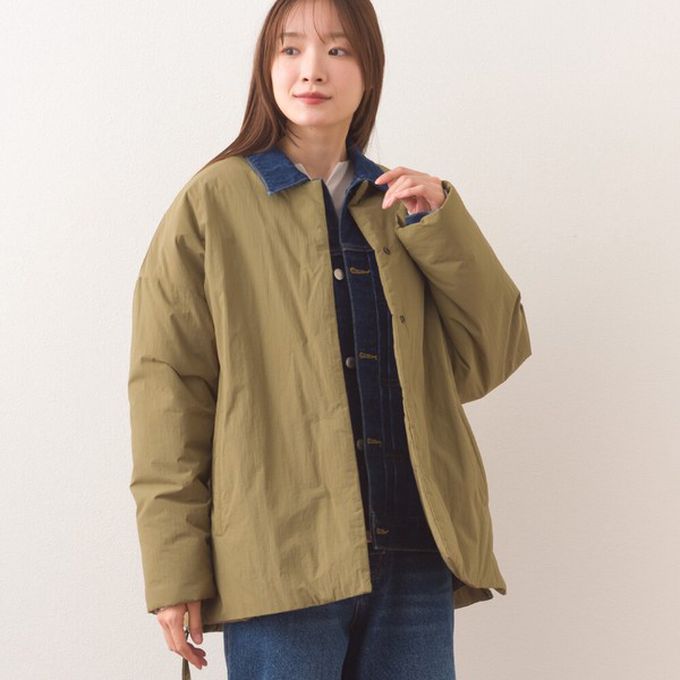 日本 OMNES - 側拉鍊造型科技羽絨無領保暖外套-黑