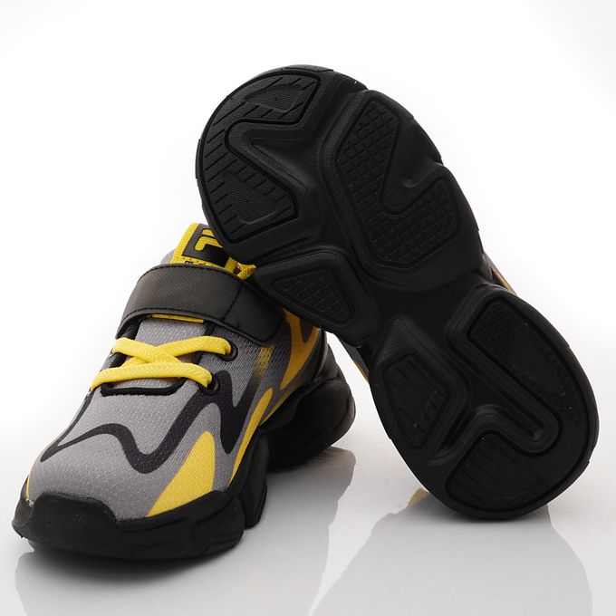 FILA - FILA電燈運動鞋-2-J824X-091黑(中小童段)-運動鞋-黑