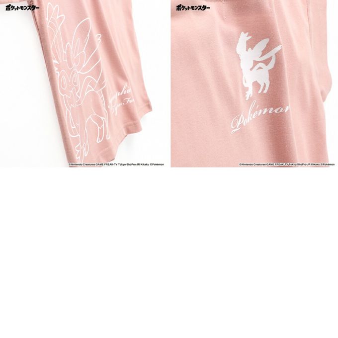 日本 BRANSHES - [限量]寶可夢印花短袖上衣-謎擬Q-炭灰