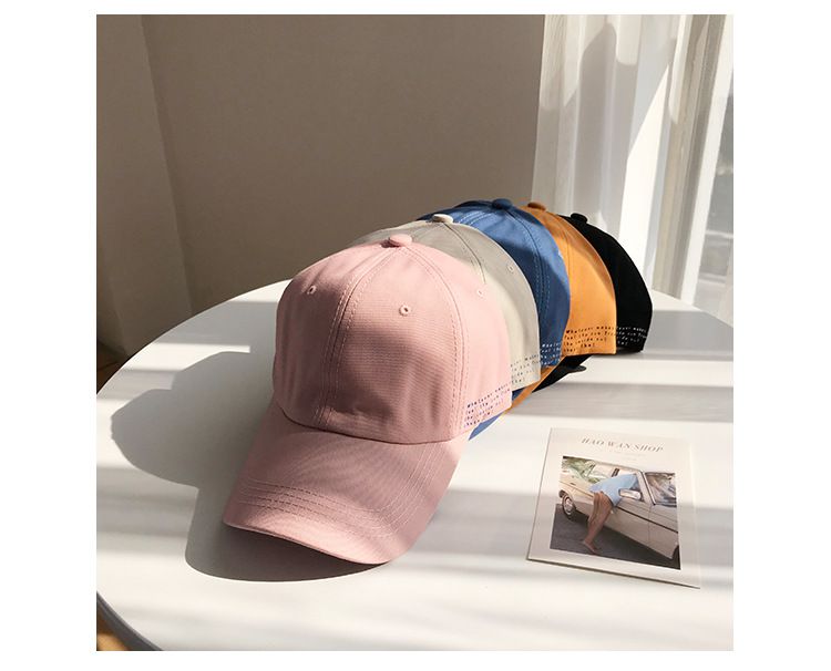 簡約百搭休閒遮陽棒球帽-黑色 (適合頭圍58-60cm)