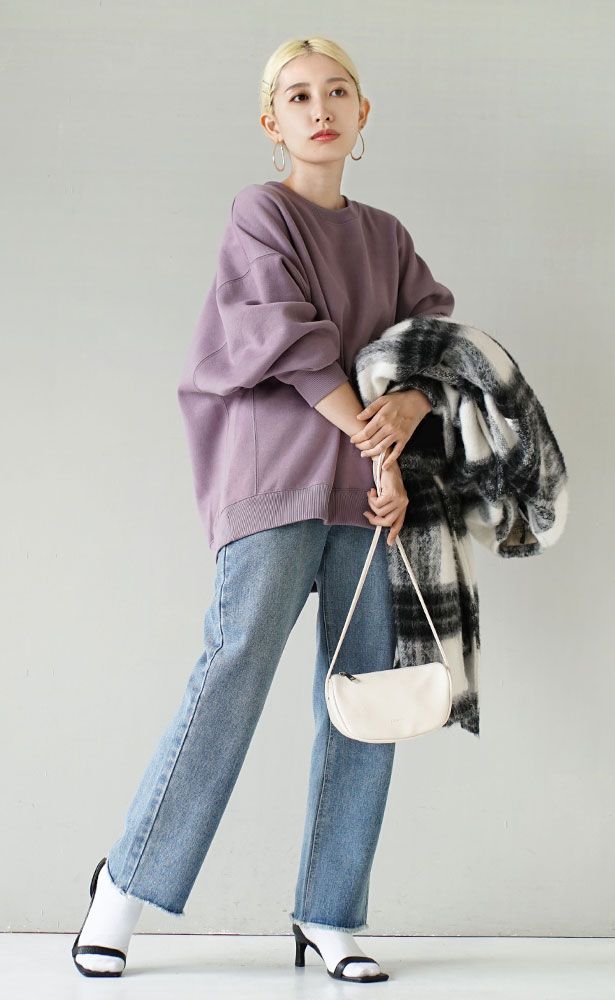 日本 zootie - 美國棉 刷毛長袖上衣/大學T-知性黑