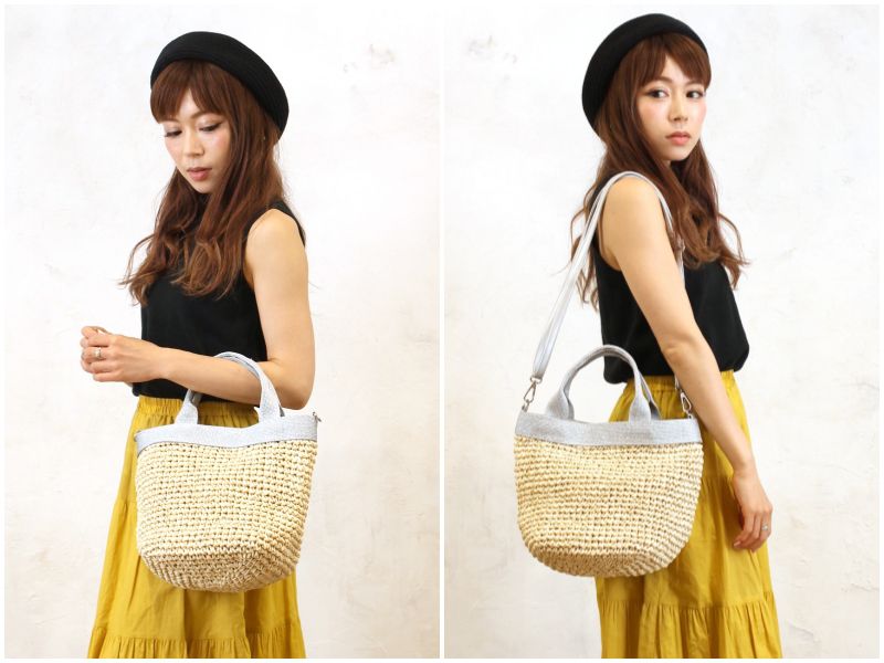 日本妞夏日最愛。草編包Ｘ編織包