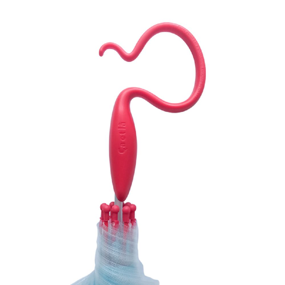 日本Caetla - Evereon 可替換式環保輕量傘-水玉點點-天藍