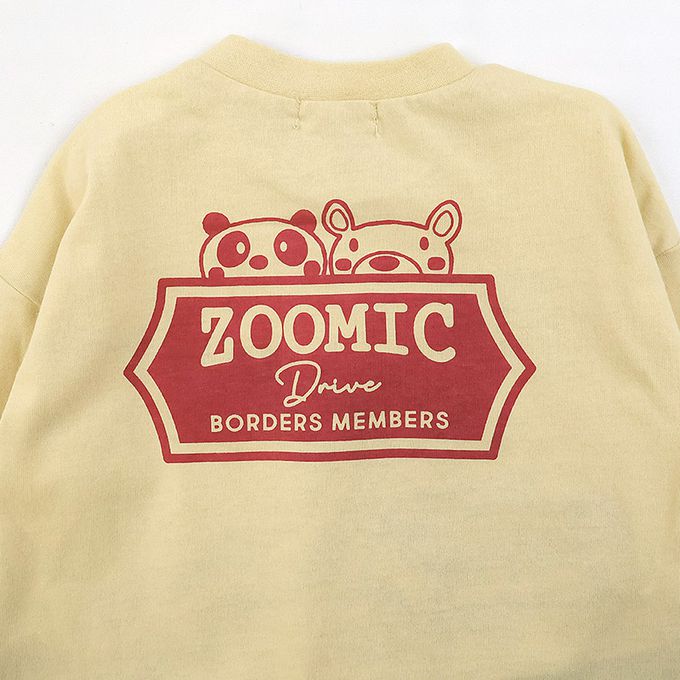 日本 ZOOLAND - 春季出遊印花長袖上衣-熊熊兜風-黃
