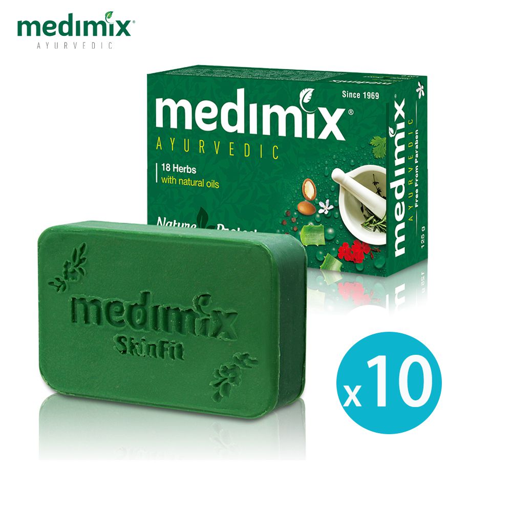 印度綠寶石皇室藥草浴美肌皂(草本)125gx10入