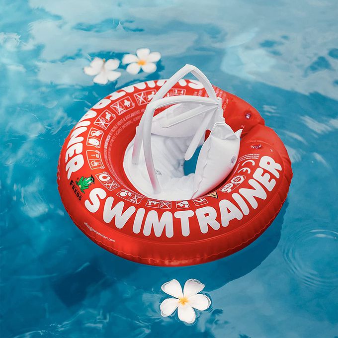 總代理正貨 德國 SWIMTRAINER 嬰幼兒趴式學習游泳圈-紅色