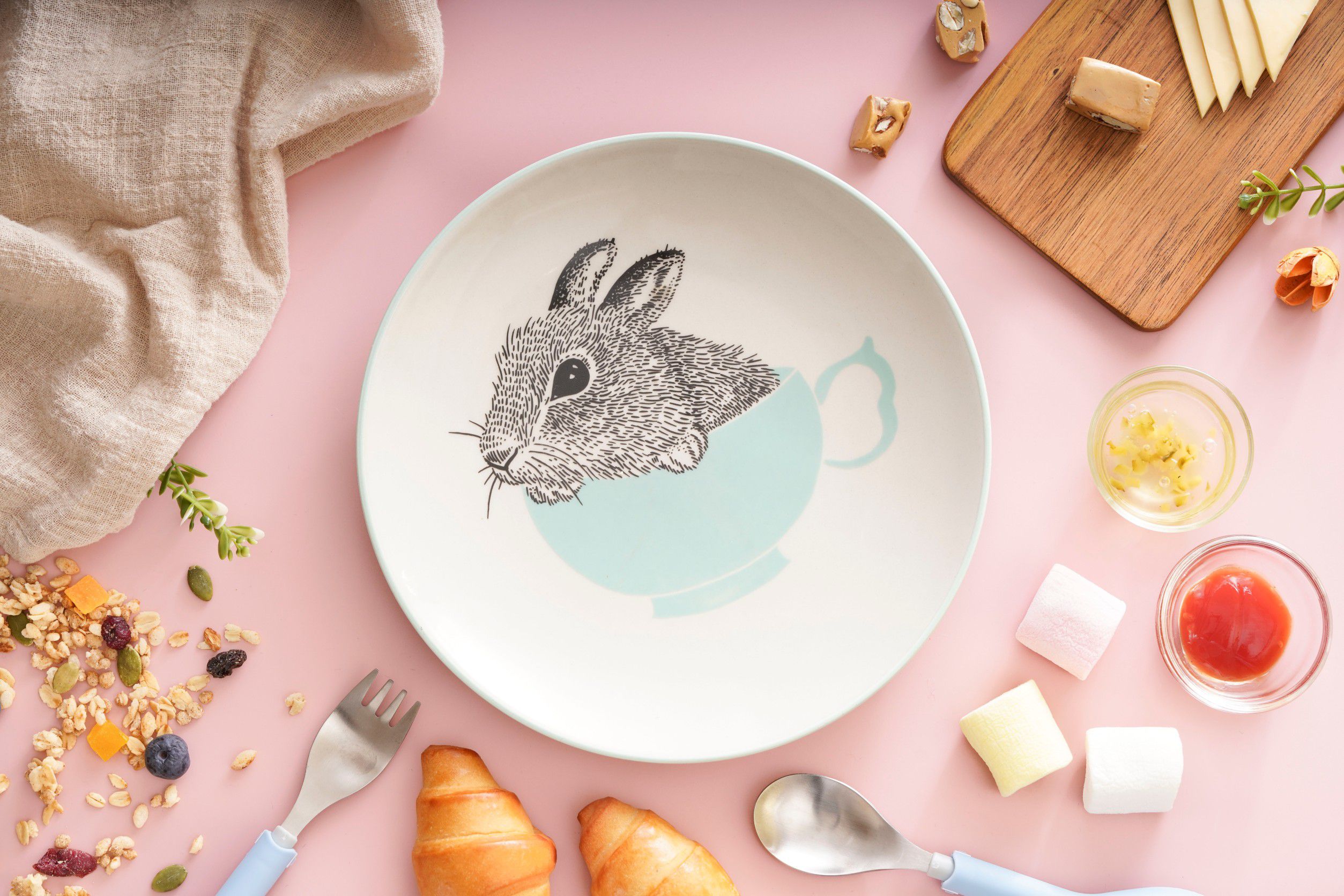 BLOOMINGVILLE - 兔子8吋盤-2入