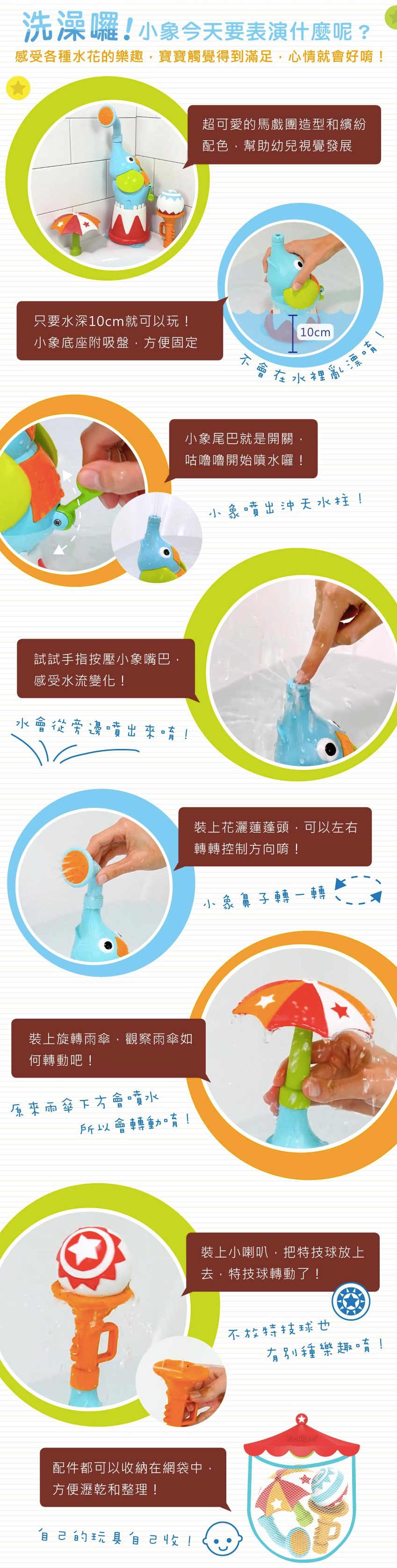 讓寶寶愛上洗澡【Yookidoo 洗澡玩具】開心洗澎澎，晚上更好睡