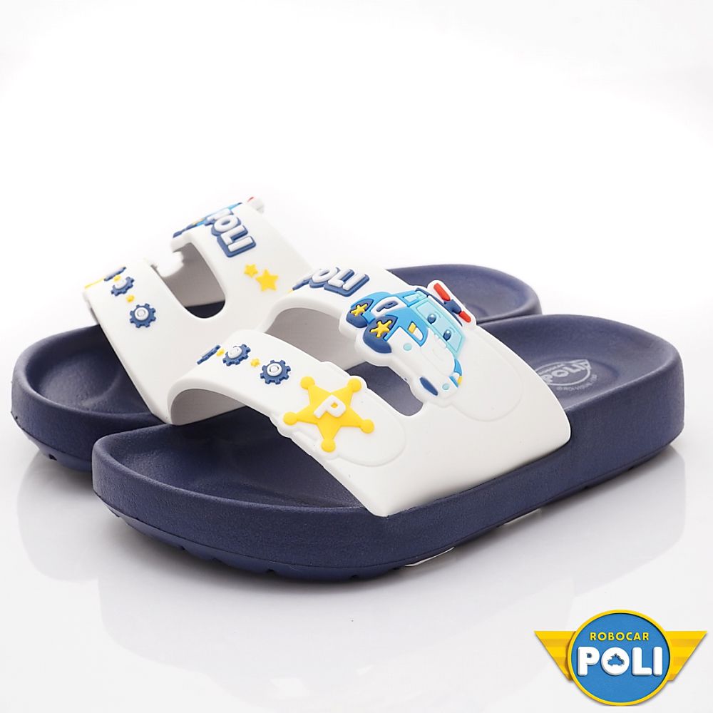 POLI輕量拖鞋(袋裝)POKS34016藍(中小童)-涼拖鞋-藍
