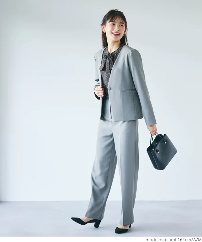 日本 COCA - 優雅紐結雪紡長袖上衣-點點-白