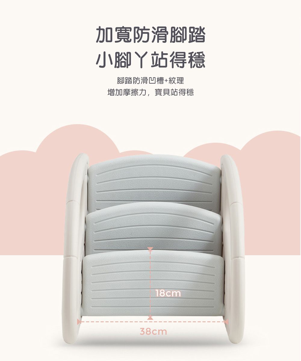 兒童扶手階梯凳-可愛小羊駝