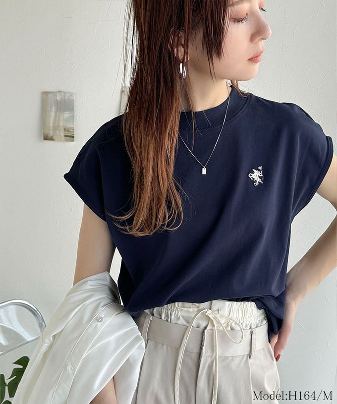 日本 Classical Elf - 刺繡logo魅力法式袖上衣-小立領-淺綠