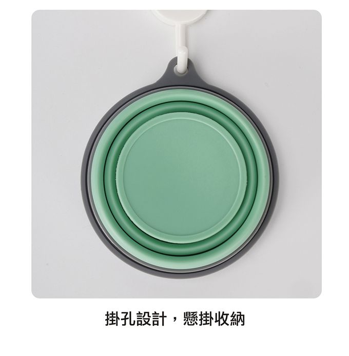 M Square - 新色摺疊矽膠中杯-復古綠