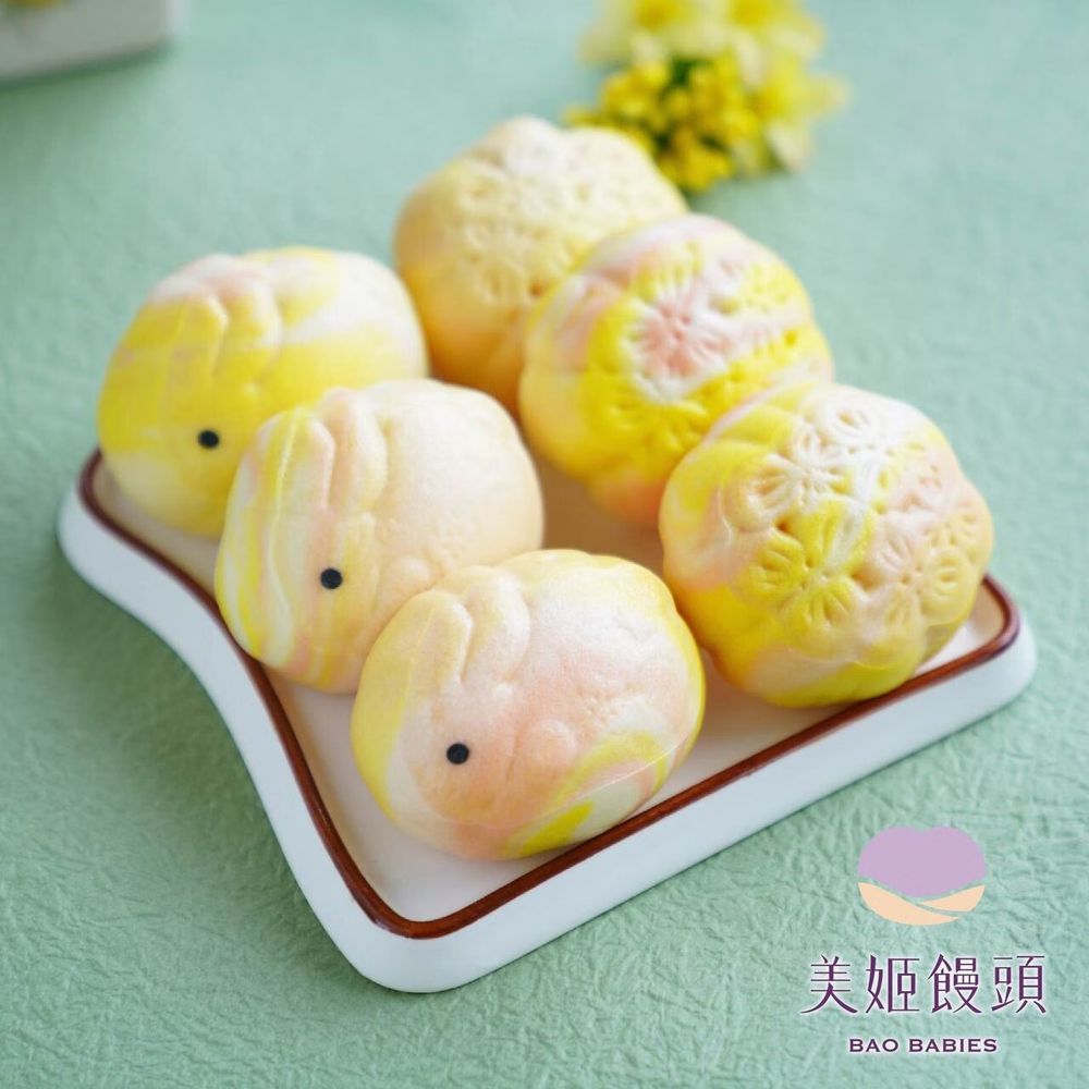 錦繡玉兔鮮乳奶黃流沙包-50g*6顆