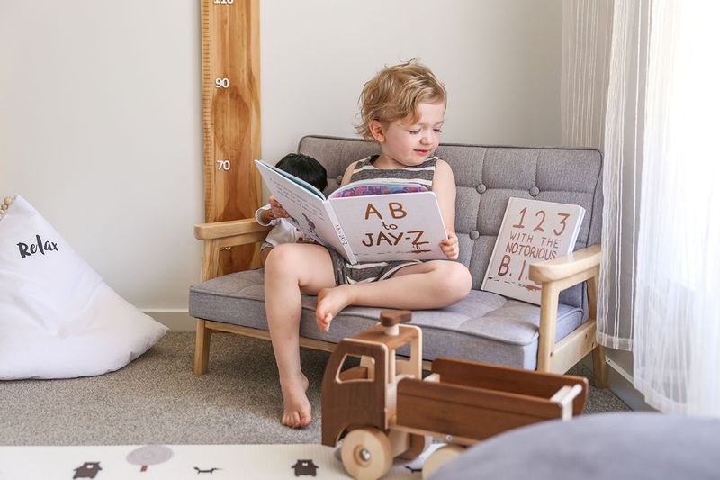 媽咪瘋狂敲碗 ❤︎【澳洲Bunny Tickles】經典復古實木兒童沙發 ♛ 莫蘭迪色新上市！