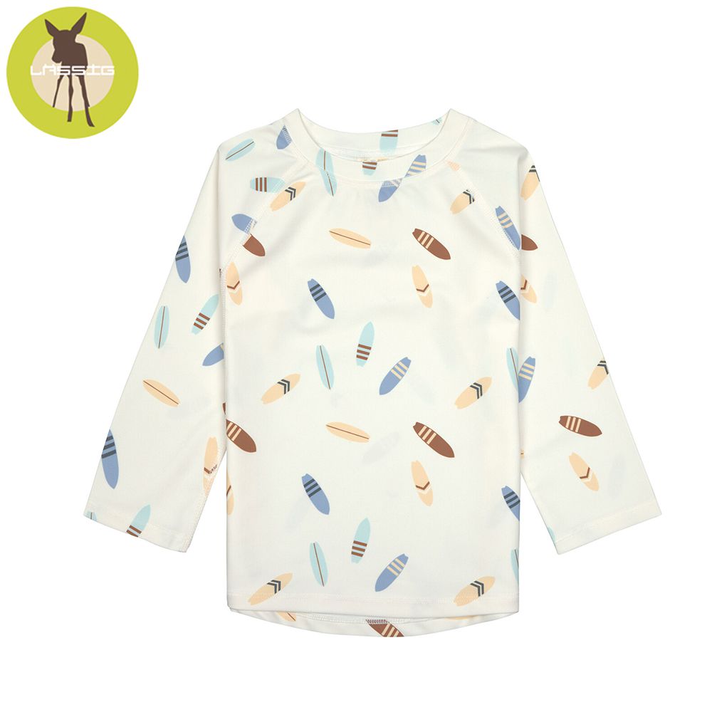 嬰幼兒抗UV長袖泳裝上衣-繽紛衝浪版