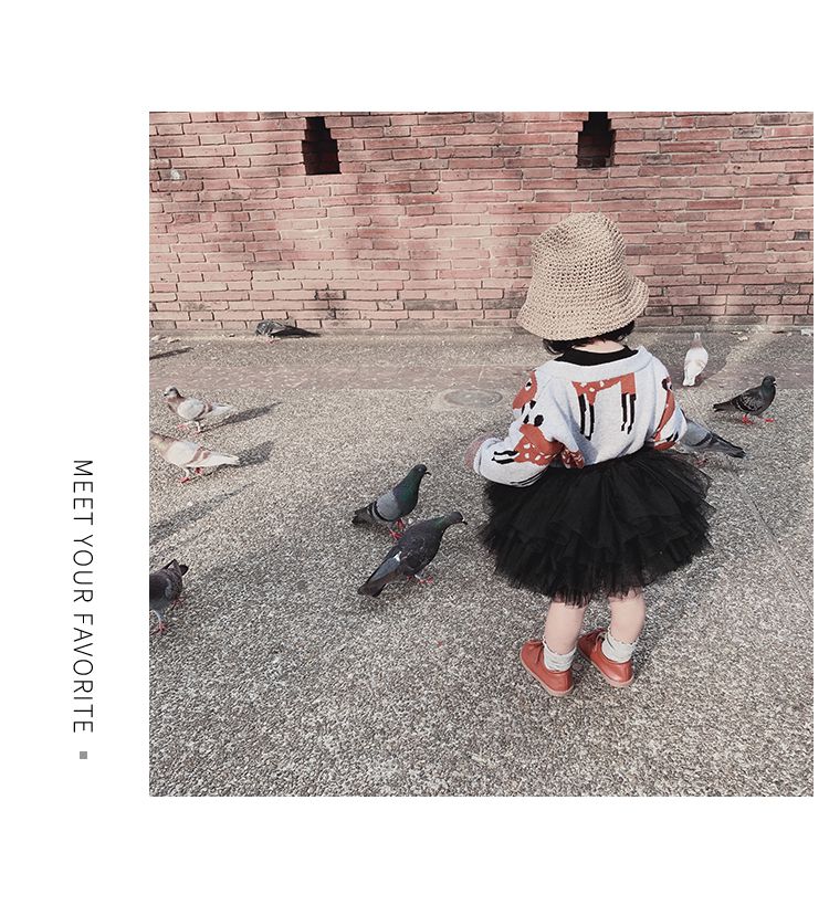 超萌澎澎網紗短裙-白色