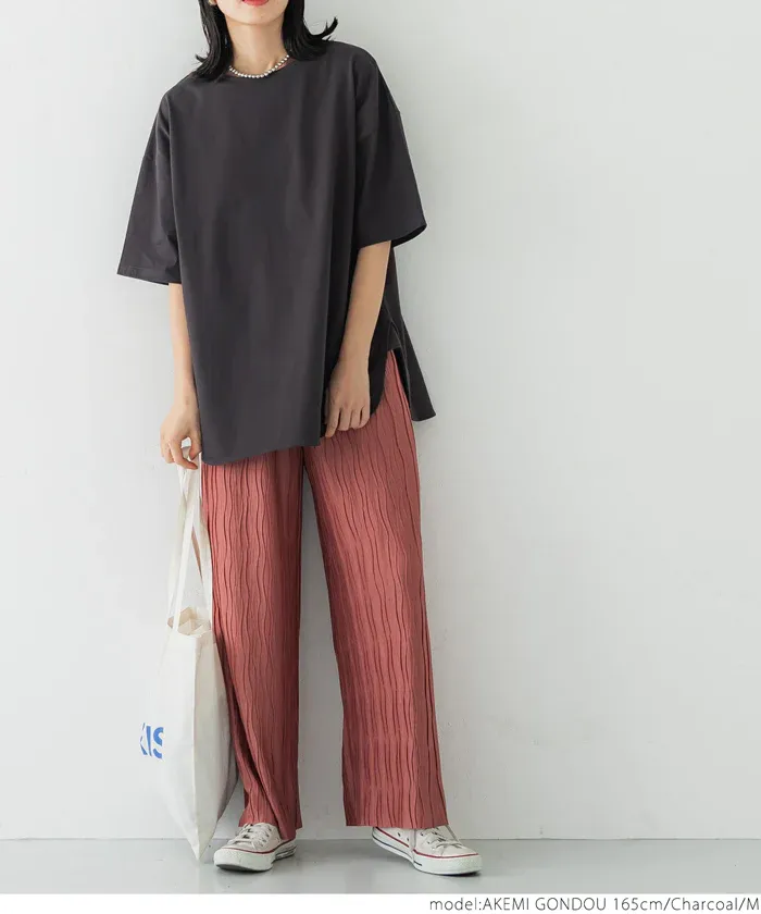 日本 COCA - 100%美國棉 透氣修臀長版上衣-白