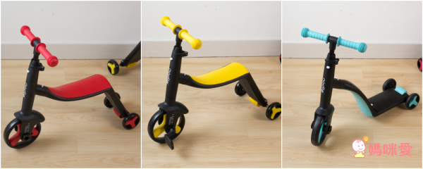 奧地利Nadle - 三合一多功能三輪滑步/滑板車-藍色