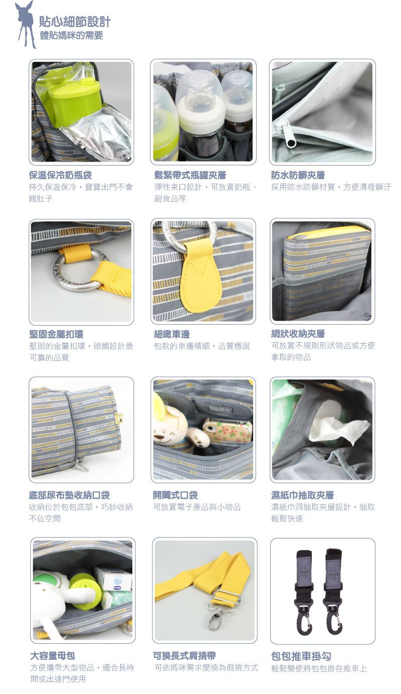 德國 Lassig - 保齡球媽媽包-酒焰紅-含尿布墊+推車掛勾+長背帶+手提收納袋