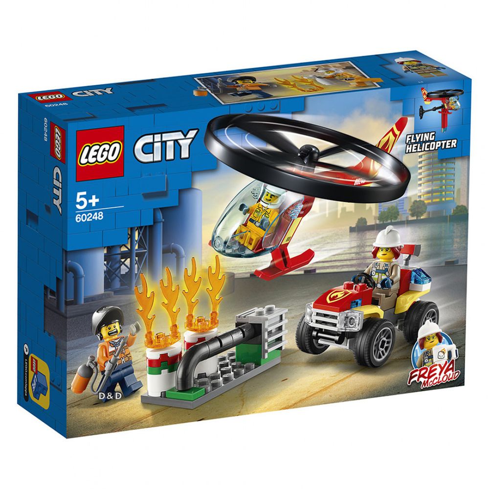 樂高 LEGO - 樂高 CITY 城市消防系列 -  消防直升機呼救 60248-93pcs