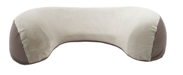 美國 ergobaby - 自然曲線哺乳枕/授乳枕-灰色-【獨家送】原廠枕套 ERGObaby自然曲線哺乳枕/授乳枕枕套 - 黃色旋渦