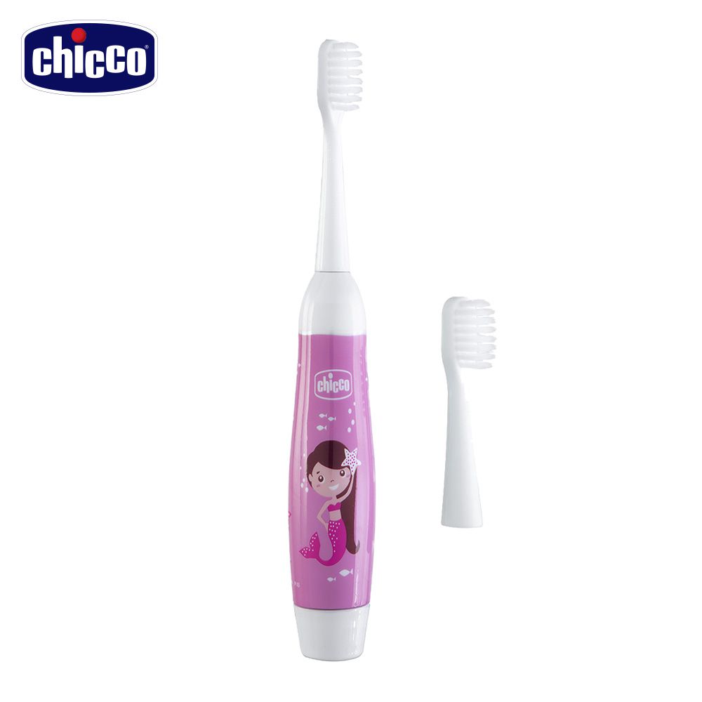 義大利 chicco - 美人魚電池式電動牙刷(3歲以上)