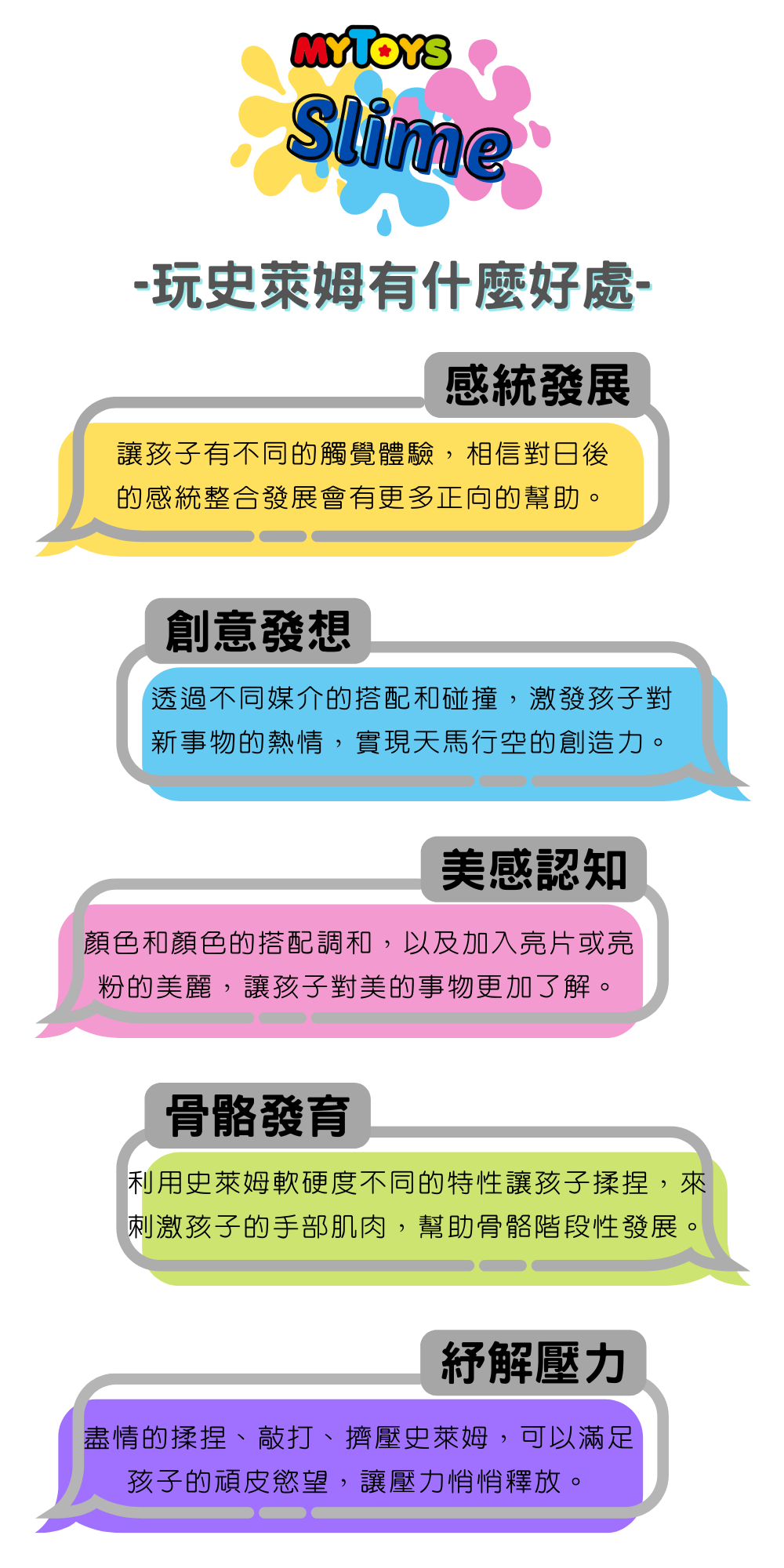 韓國MYTOYS - 史萊姆Slime_魔法果凍套組(4入）-透明+水藍+粉紅+鮮黃-每罐約250g