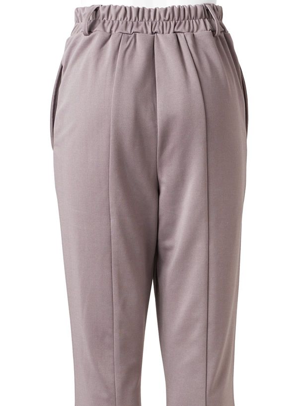 日本 GRL - 修長美腿微喇叭長褲-簡約黑