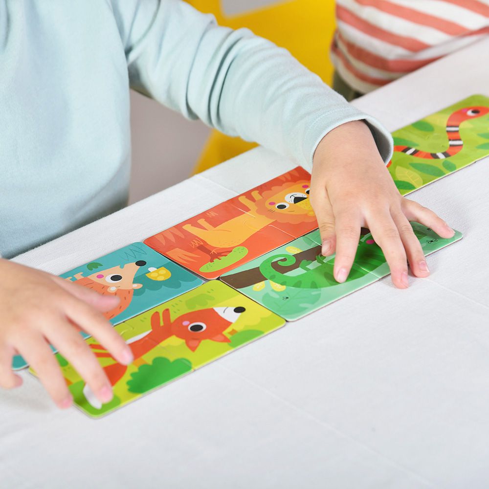 西班牙 APLI - 二分之一拼圖-動物