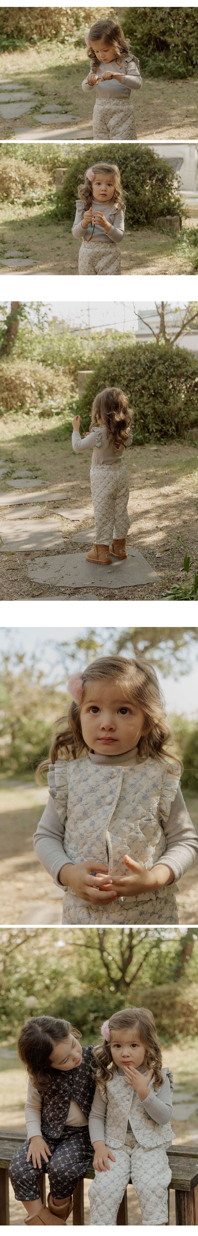 韓國 Puellaflo - 荷葉布邊小領長袖上衣-灰藍