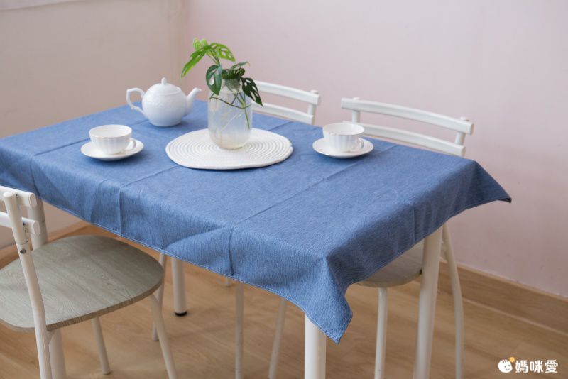 棉麻防水防髒桌布-深咖啡色