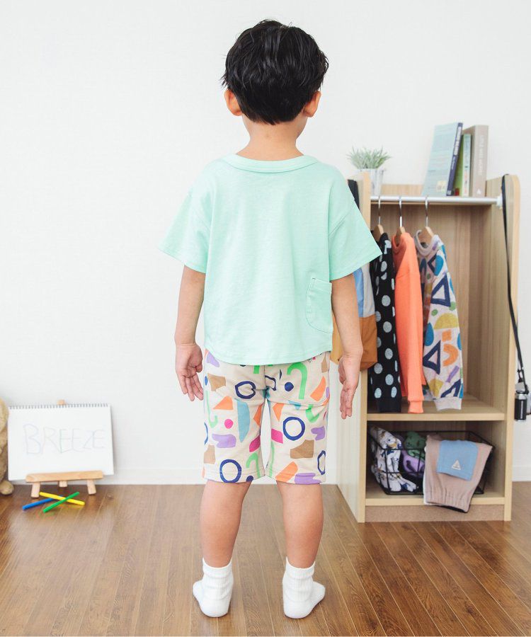 日本 BREEZE - 熱銷！百搭休閒印花短褲-乳牛紋-黑白